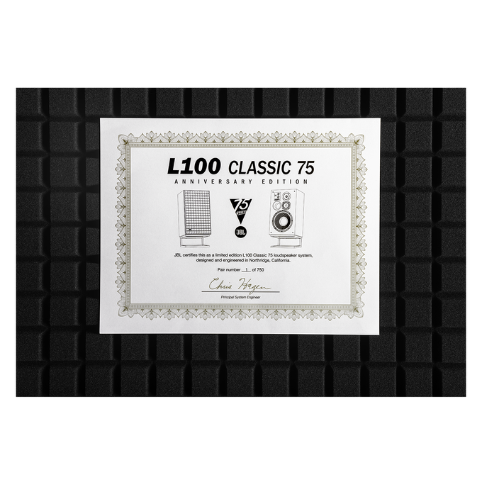 L100 Classic 75 - Black -  12-inch (300mm) 3-way Bookshelf Loudspeaker – Anniversary Edition - Detailshot 4 image number null